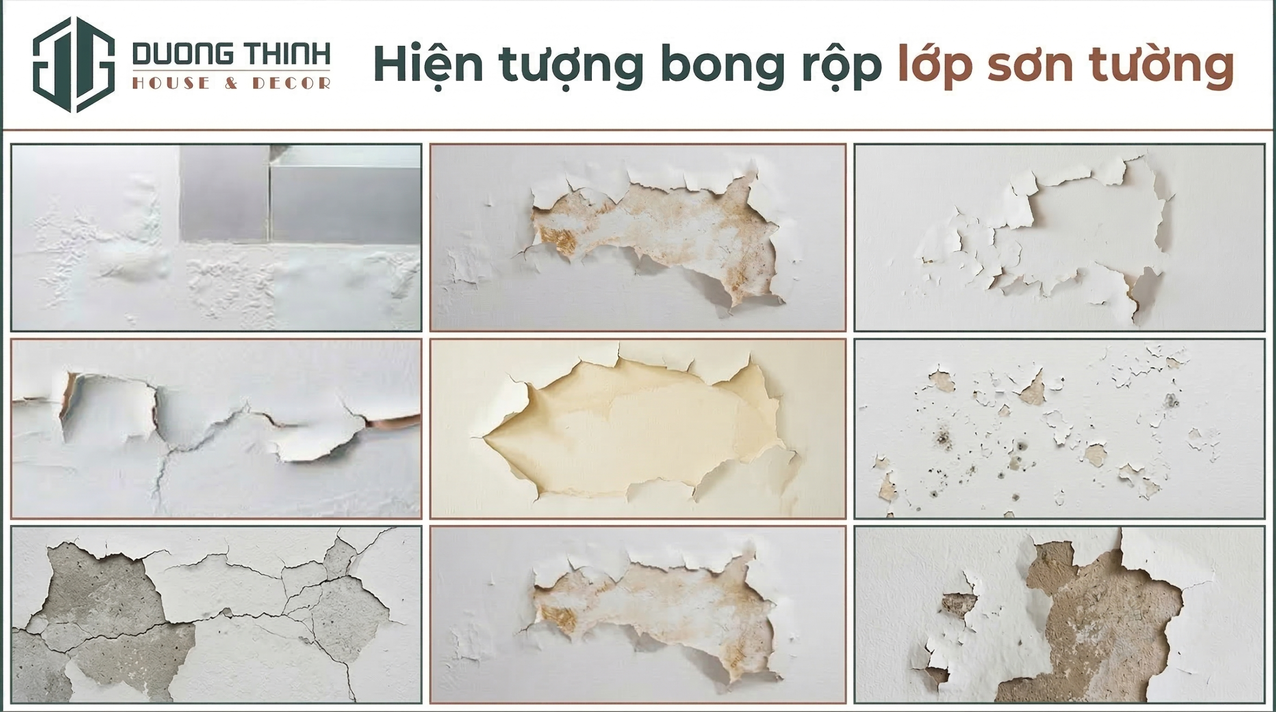 nguyên nhân sơn nhà bong tróc 