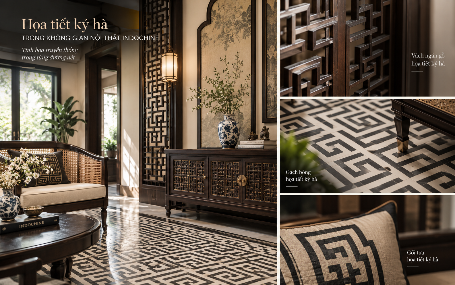 đặc trưng nội thất indochine