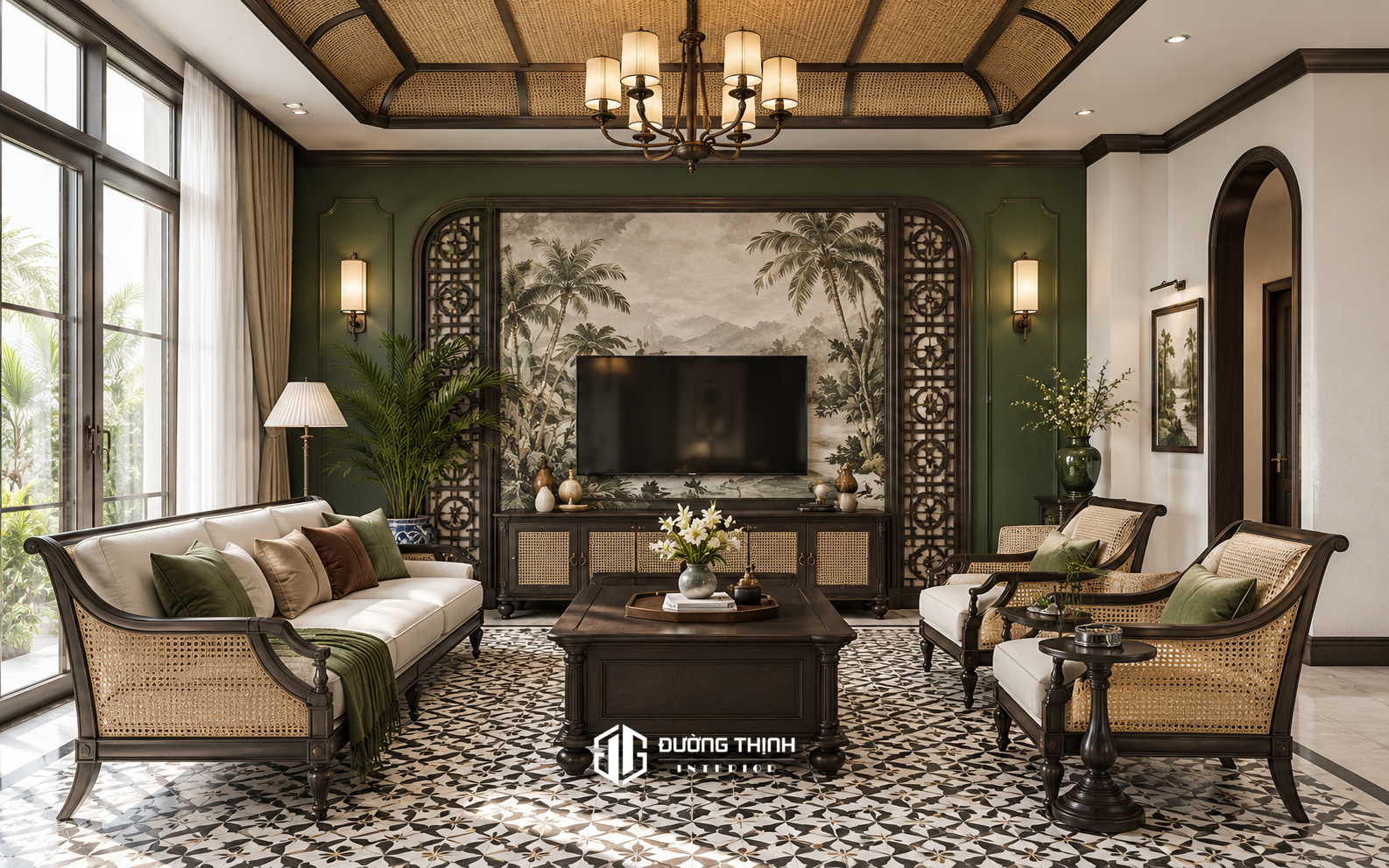 nội thất phong cách indochine