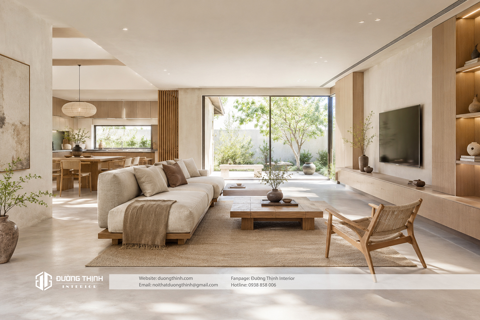 nội thất phong cách wabi sabi 