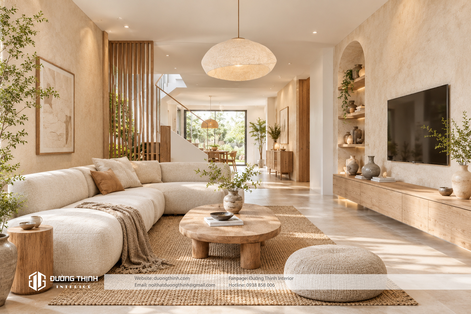 nội thất phong cách wabi sabi 
