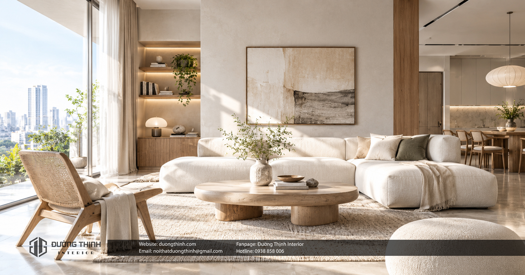 nội thất phong cách wabi sabi