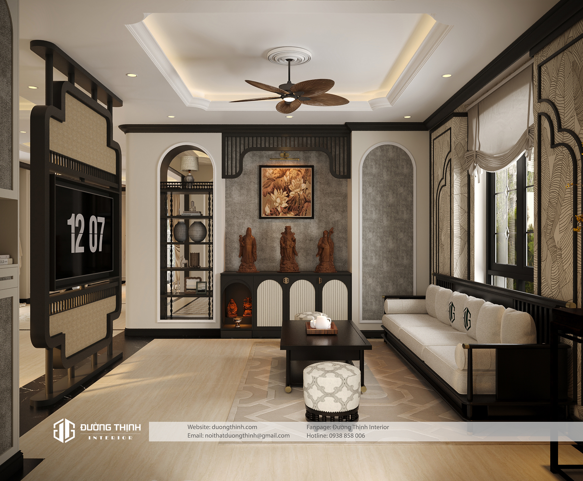 nội thất phong cách Indochine 